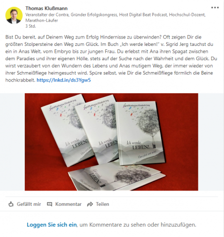 Auf Linkedin bei Thomas Klußmann am 05.01.2021